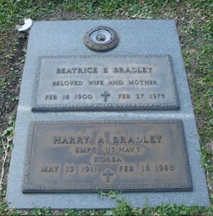 Harry and Beatrice Bradley Gravestone