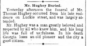 Thomas J.Hughey burial info