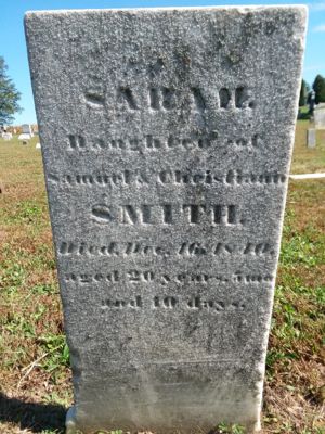 Sarah Smith gravestone