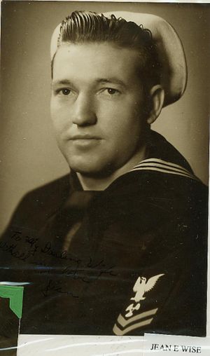 Jean Wise in the navy WWII