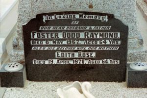 Foster Raymond Headstone