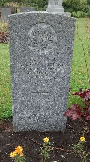 Alfred Burke Headstone