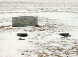 Graves of Abram and Francina Johnson (Jansen)