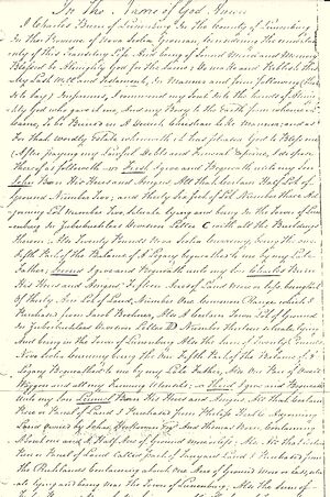 Will of Charles Burn (page 1)