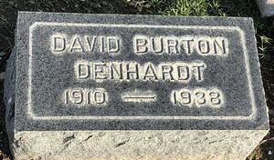 David Burton Denhardt headstone 