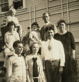 Top: Esther.  Middle:  Jean, Marietta, Andrew  First Row:  Bryant, Helen, Hubert