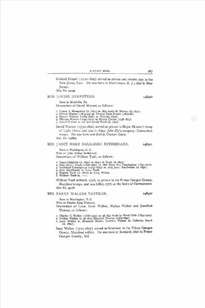 DAR Lineage - Vol 149 - pg 287 - Pub 1919