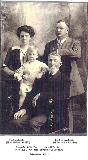 Frank Brooks family photo - 4 generations