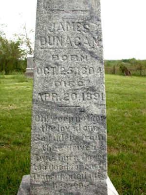 James Franklin Dunagan - memorial marker