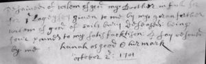 William Osgood's Probate Records- p. 2