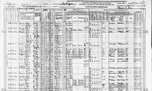 Lela Corbin (Atkins) 1940 Census