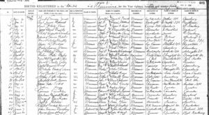 George Leonard Sargent Birth Record