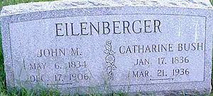 John and Catharine Eilenberger Grave