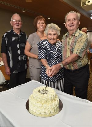 Dudley and Joyce Schafferius from Kawungan celebrating their 60th wedding anniversary