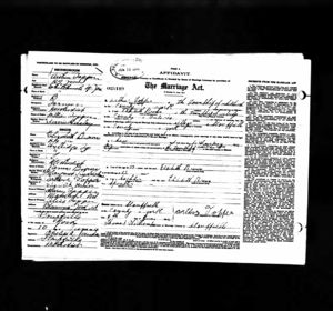 Arthur Topper  Marriage  Record