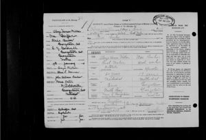 Alonzo Herman Millar and Mae Barker Marriage Registration