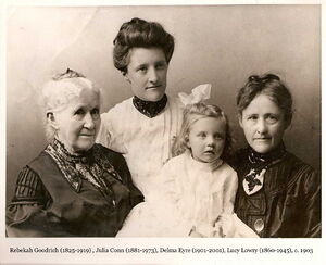 Four Generations of Goodrich Descendants, c. 1903