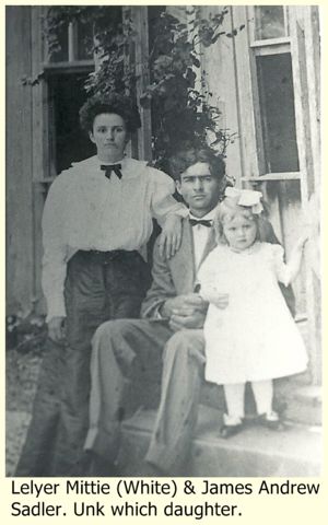 Leylar (White) & Jim Sadler with unkown daughter