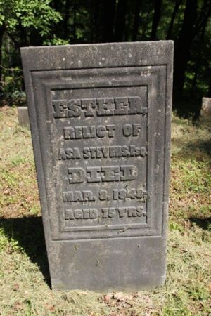 Esther (Downing) Stevens - Headstone