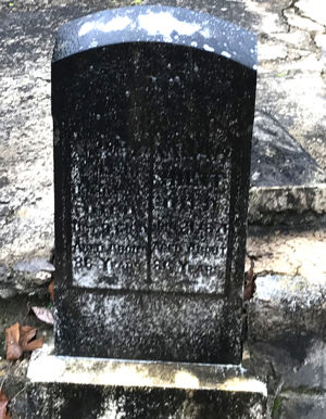 Headstone of Uriah & Mary Hunt