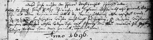 Marriage Record of Hanß Caspar Wüster in Neunkirchen
