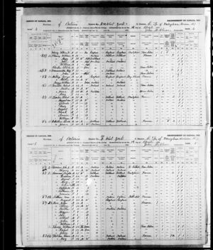1891 Census: Lachlan Cameron &  Family