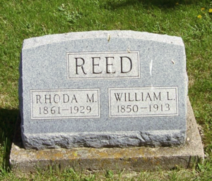 William & Rhoda Reed Headstone