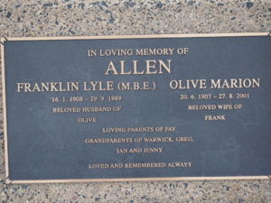Frank and Olive Allen