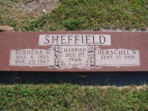 Headstone - Herschel Sheffield