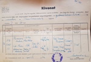 Marriage certificate of Antal Stummer and Ilona Kiss, 1876