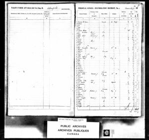 1851 Census - Eli & Margaret Crawford