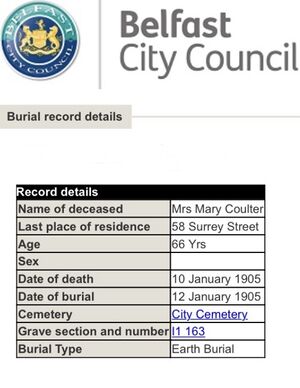 Burial Record 