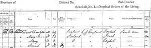 1871 census Clifton, Welland, Ontario, Canada