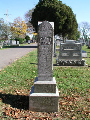 Grave marker: Mary Elizabeth Boyd