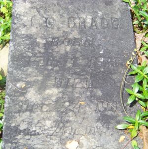 James Osmond Gragg Tomb Stone