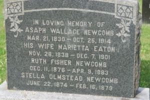 Stella Newcomb was buried at Jaw Bone Cemetery as a child.
