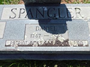 Gravestone for Daniel Spangler