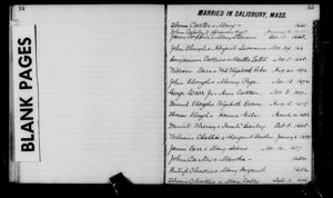 George Carr, Jr and Ann Cotton Marriage Record