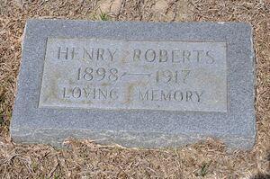 Henry Roberts - Headstone