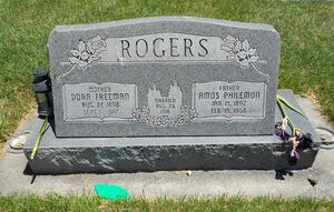 Dora (Freeman) Rogers (1898 - 1977) - Grave memorial