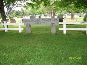 William Johnson was buried at Crossroads Cemetery in 1922