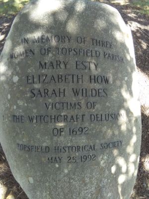 Topsfield Memorial to Salem hysteria victims