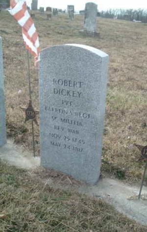 Memorial to Robert Dickey