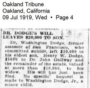 Henry Dodge Will article