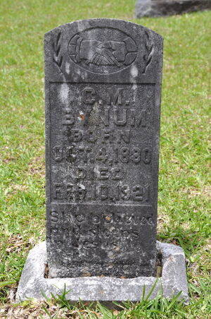Columbus Morgan Bynum- Headstone