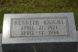 Kenneth Knight - Headstone