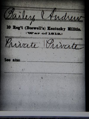 Andrew Bailey SR Military Service Record Image 3