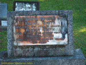 Headstone for Robert and Rachel Smith