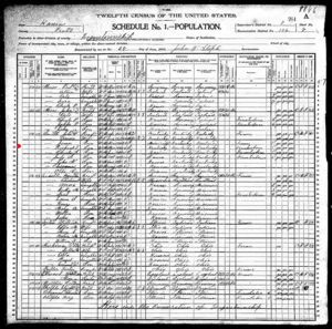 Richard Evart Tewell Smith - 1900 United States Federal Census - Logan KS