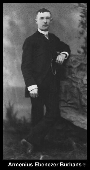 Ebenezer Burhans as a young man 